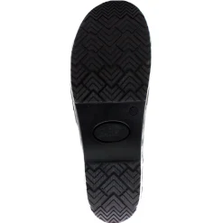 BJORK PROFESSIONAL Stencil Printed Leather Clogs - CLOSEOUT