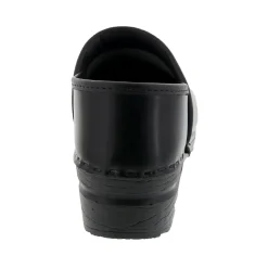 BJORK PROFESSIONAL Women's Black Cabrio Leather Clogs - CLOSEOUT