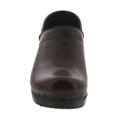 BJORK PROFESSIONAL Women's Bordeaux Cabrio Leather Clogs - CLOSEOUT