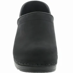 BJORK PRO LIAM Men's Black Oiled Leather Clogs - CLOSEOUT