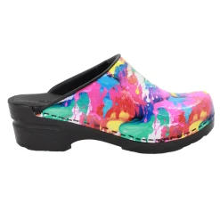 BJORK Splat Open Back Pro Leather Clogs