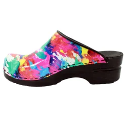 BJORK Splat Open Back Pro Leather Clogs