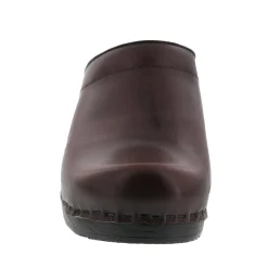 BJORK STELLA Open Back Cabrio Leather Clogs