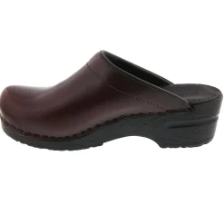 BJORK STELLA Open Back Cabrio Leather Clogs
