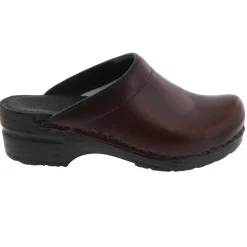 BJORK STELLA Open Back Cabrio Leather Clogs