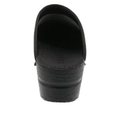 BJORK STELLA Open Back Cabrio Leather Clogs