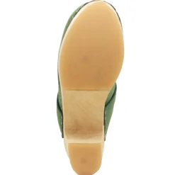 BJORK TIA Wooden Clogs in Oiled Leather - CLOSEOUT
