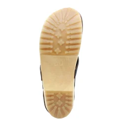 BJORK Tilda Wood Classic Closed Back Leather Clogs