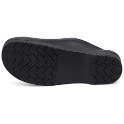 DANSKO Men's Karl Open Back Black Box Leather Clogs