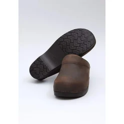 DANSKO Men's Karl Open Back Oiled Leather Clogs