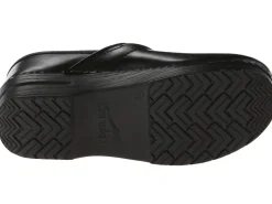 DANSKO Men's Professional Black Cabrio Leather Clogs