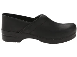 DANSKO Men's Professional Black Oiled Leather Clogs