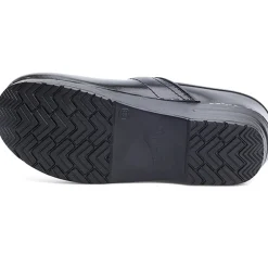 DANSKO Men's WIDE Professional Black Cabrio Leather Clogs