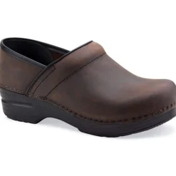 DANSKO Men's WIDE Professional Brown Oiled Leather Clogs