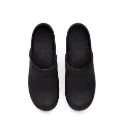DANSKO Narrow Professional Black Oiled Leather Clogs
