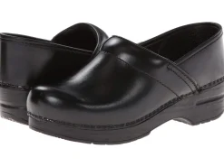 DANSKO Professional Black Cabrio Leather Clogs