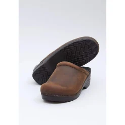 DANSKO Sonja Oiled Leather Open Back Clogs