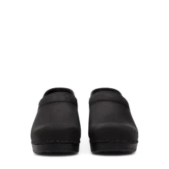 DANSKO WIDE Professional Black Oiled Leather Clogs
