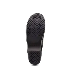 DANSKO WIDE Professional Black Oiled Leather Clogs