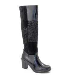 Dromedaris Geneva High Riding Leather & Suede Boot