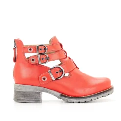 Dromedaris Kelsy Short Summer Pearl Leather Boot