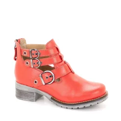 Dromedaris Kelsy Short Summer Pearl Leather Boot