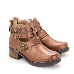 Dromedaris Kelsy Short Summer Pearl Leather Boot