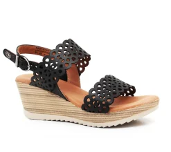 Dromedaris Libby Leather Wedge Sandal