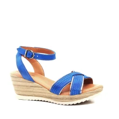 Dromedaris Lucy Leather Wedge Sandal