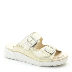 Dromedaris Terry Slip-On Leather Sandal