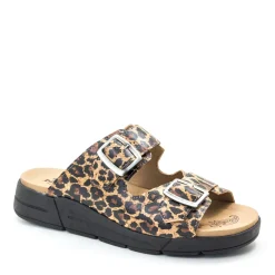 Dromedaris Terry Slip-On Leather Sandal