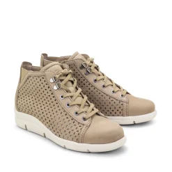 Dromedaris Victoria Perforated Leather Summer Bootie
