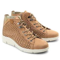Dromedaris Victoria Perforated Leather Summer Bootie