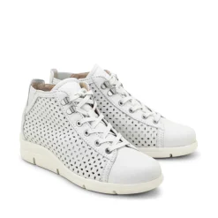 Dromedaris Victoria Perforated Leather Summer Bootie