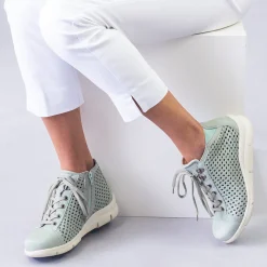 Dromedaris Victoria Perforated Leather Summer Bootie