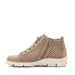 Dromedaris Victoria Perforated Leather Summer Bootie