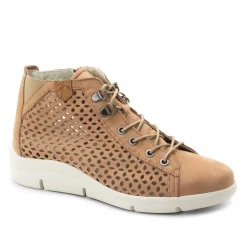 Dromedaris Victoria Perforated Leather Summer Bootie