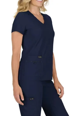 koi Basics Becca Women's 4-Pocket Stretch Scrub Top