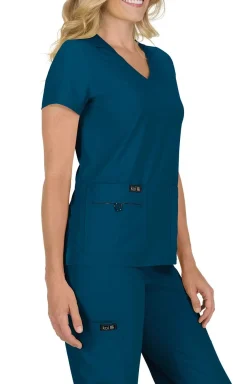 koi Basics Becca Women's 4-Pocket Stretch Scrub Top