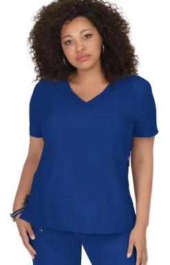 koi Lite Philosophy Women's 3-Pocket Mock-Wrap Scrub Top