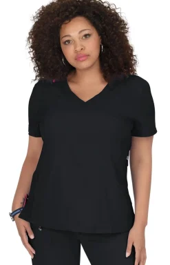 koi Lite Philosophy Women's 3-Pocket Mock-Wrap Scrub Top