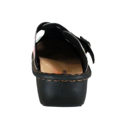 Sanosan Bella Comfort Slip-On Clogs in Multi Loop print