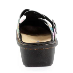 Sanosan Bella Comfort Slip-On Clogs in Sunflower Print