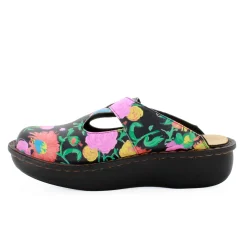 Sanosan Bella Comfort Slip-On Clogs in Sunflower Print
