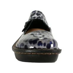 Sanosan Julia Comfort Mary-Jane Clogs in Black Leopard patent
