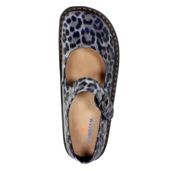 Sanosan Julia Comfort Mary-Jane Clogs in Black Leopard patent