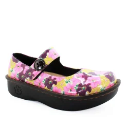 Sanosan Julia Comfort Mary-Jane Clogs in Bouquet Print