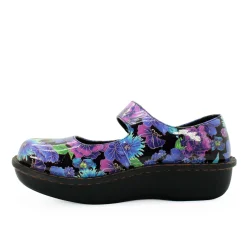 Sanosan Julia Comfort Mary-Jane Clogs in Midnight Garden