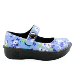 Sanosan Julia Comfort Mary-Jane Clogs in Orchid Grass