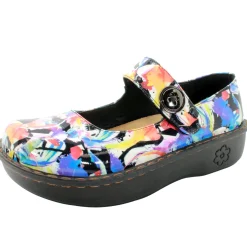 Sanosan Julia Comfort Mary-Jane Clogs in Splash Petal